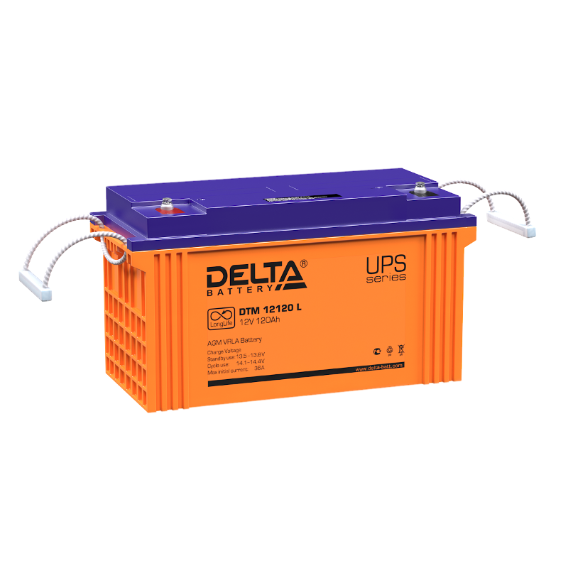 Акумуляторная батарея UPS серии DTM 12120 L  12В/120Ач